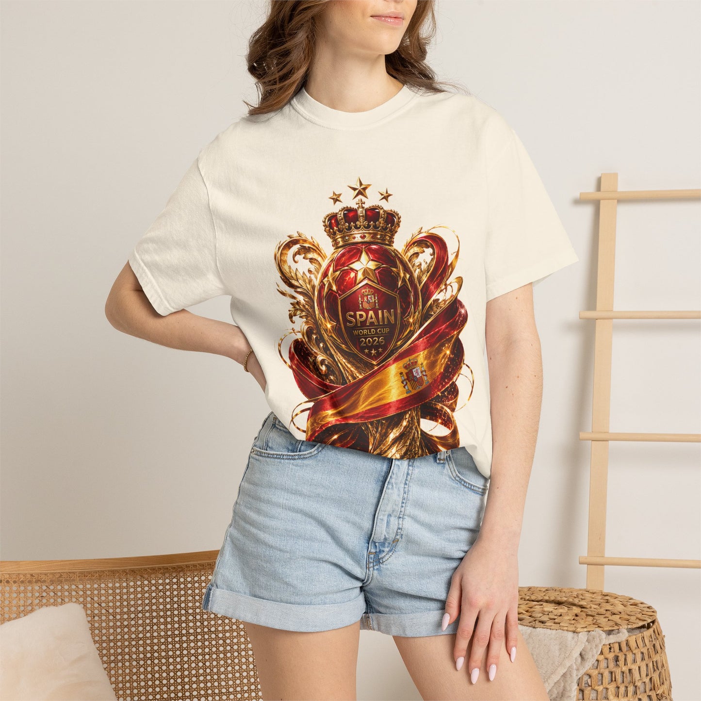 Spain Football World Cup 2026 'Crowned Glory' Imperial Trophy | Premium Graphic Tee