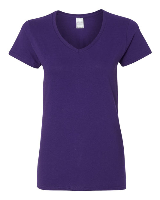 Gildan Fashion 5V00L Heavy Cotton Ladies T Shirt (Heather Purple, XX-Large)