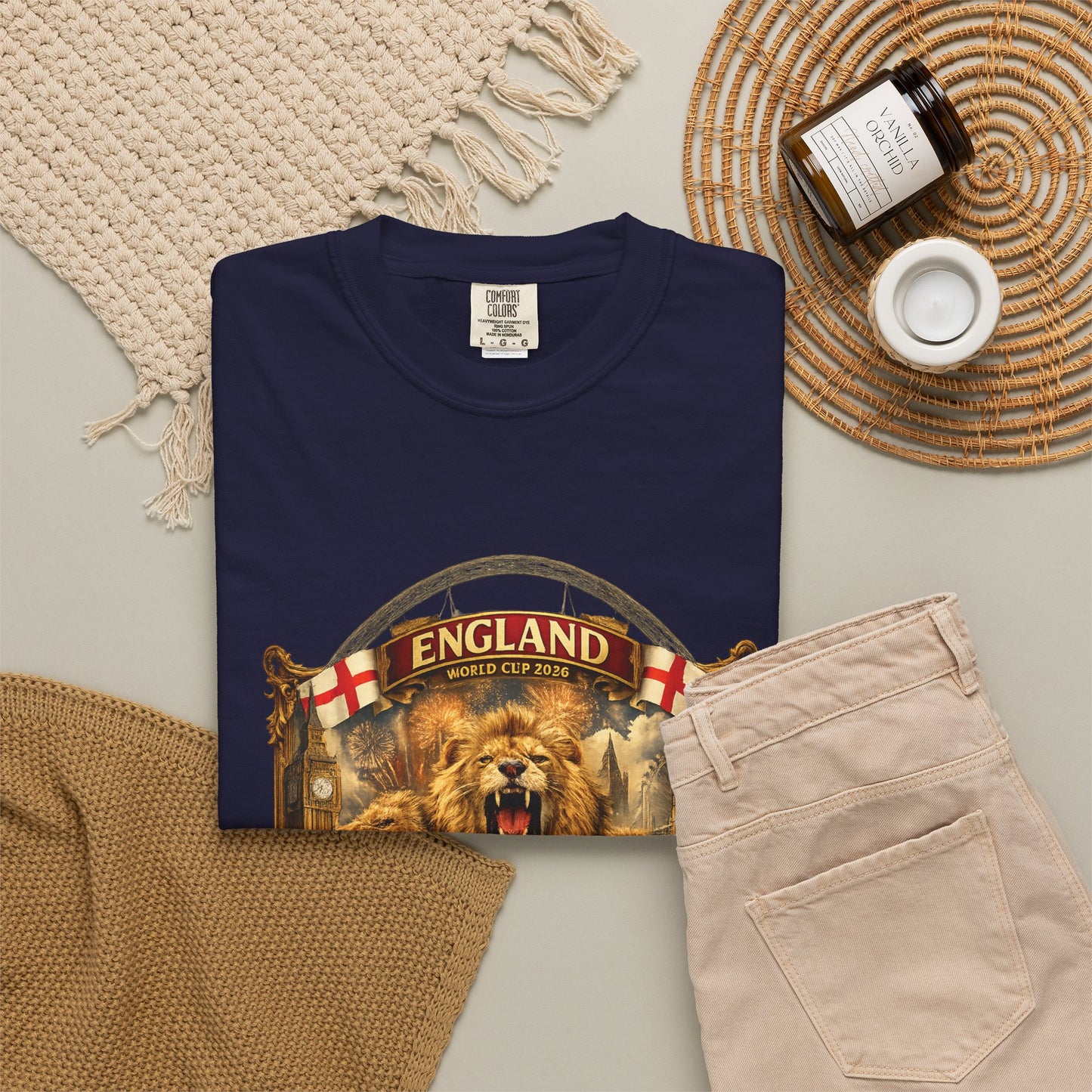 England World Cup 2026 London Celebration – Three Lions | Premium Graphic Tee