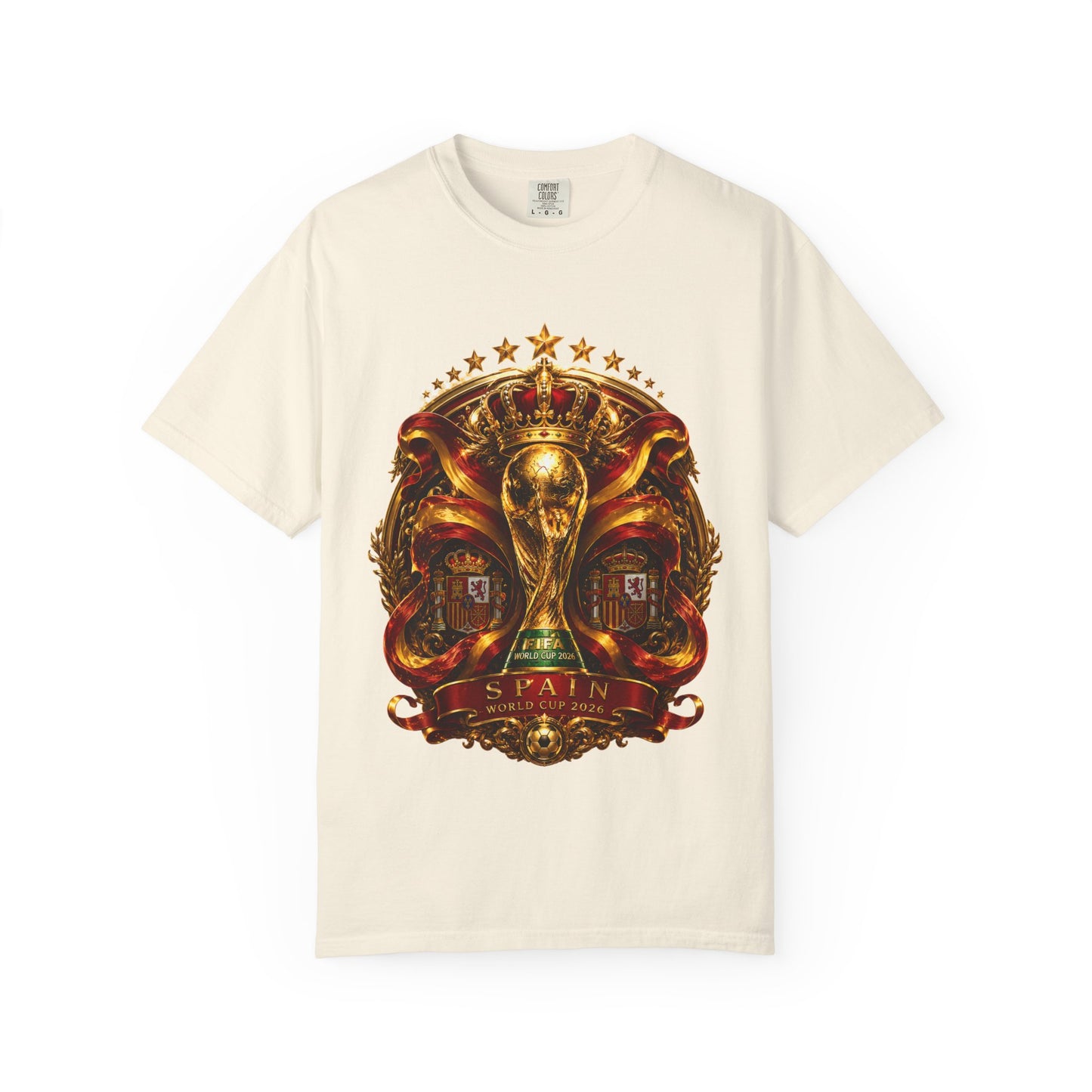 Spain Football World Cup 2026 'Monarca de Oro' Imperial Shield | Premium Graphic Tee