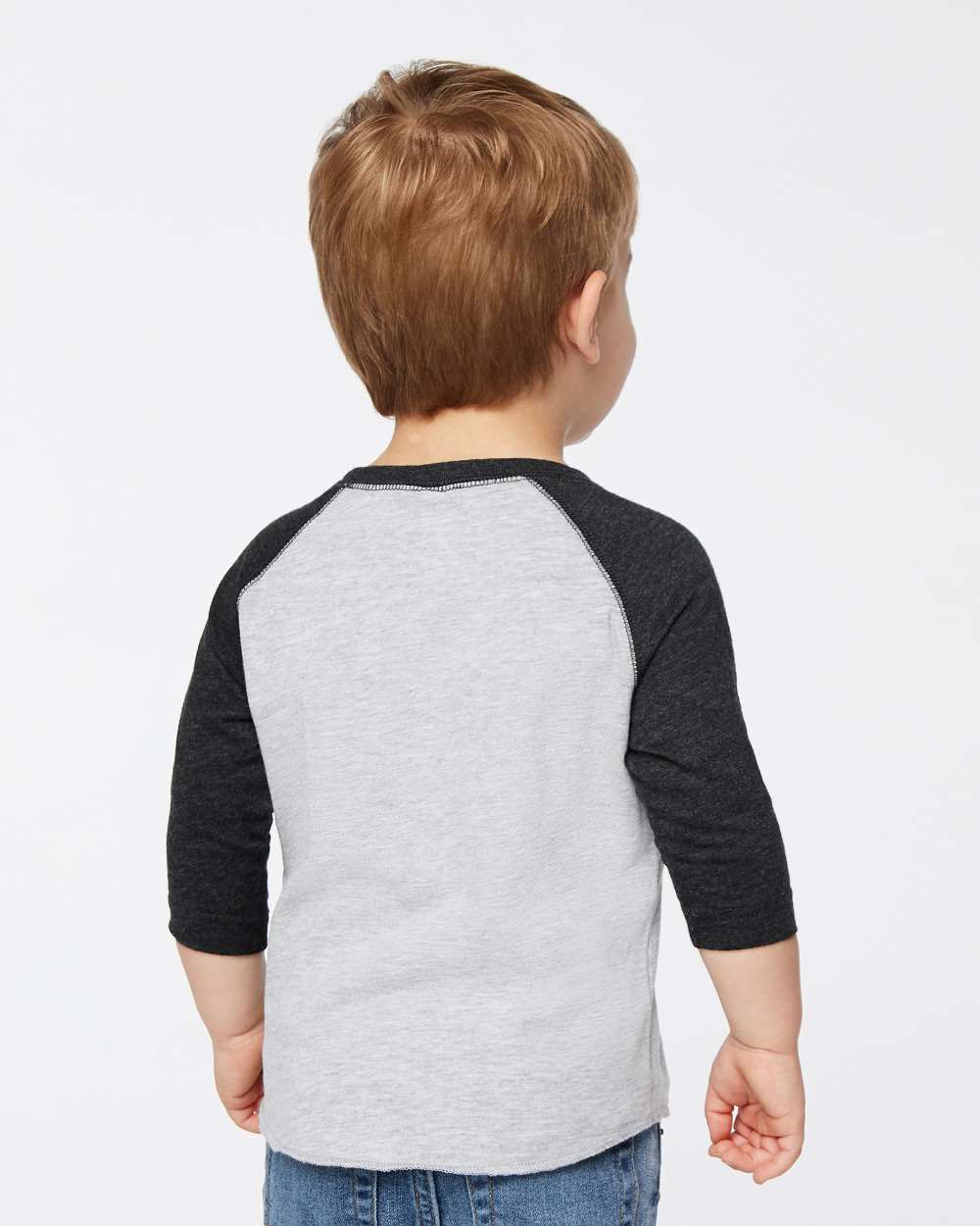 Toddler Baseball Fine Jersey Three-Quarter Sleeve Tee