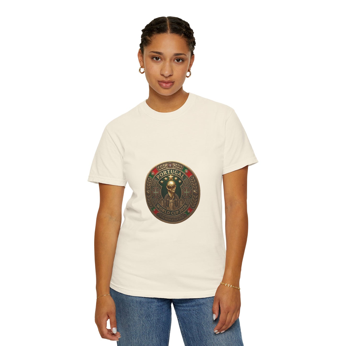 Portugal Football World Cup 2026 'Medalha de Honra' Round Medallion | Premium Graphic Tee