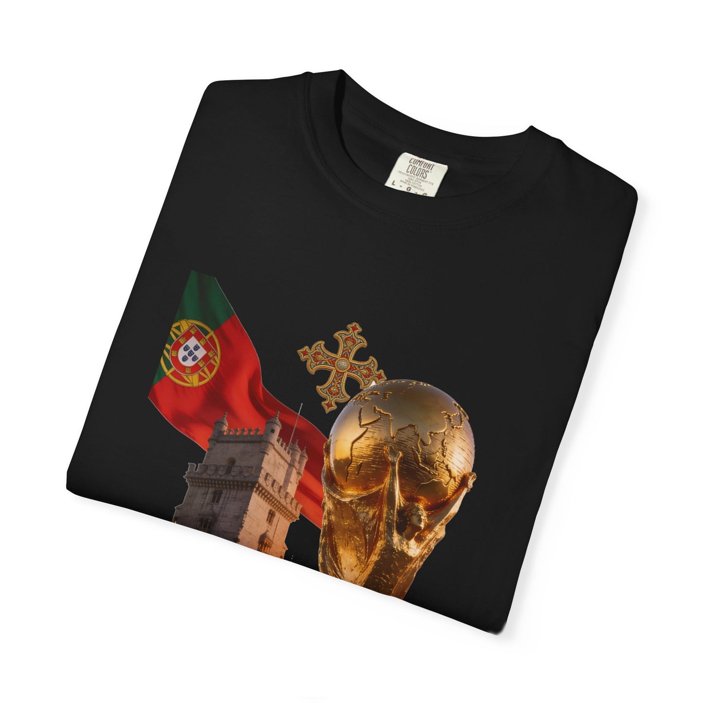 Portugal Football 'Torre de Belém' Majestic Trophy | Premium Graphic Tee