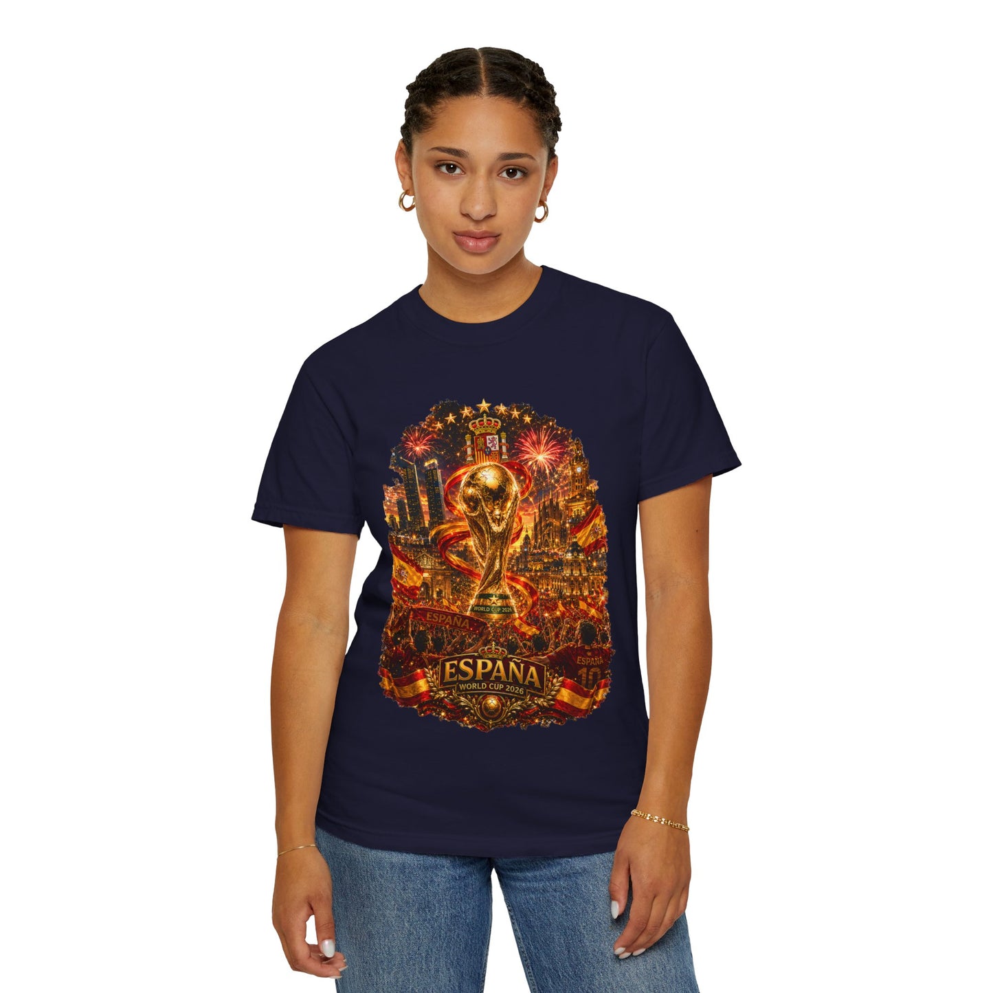 Spain Football World Cup 2026 'Fiesta de Oro' Ultimate Fan Celebration | Premium Graphic Tee