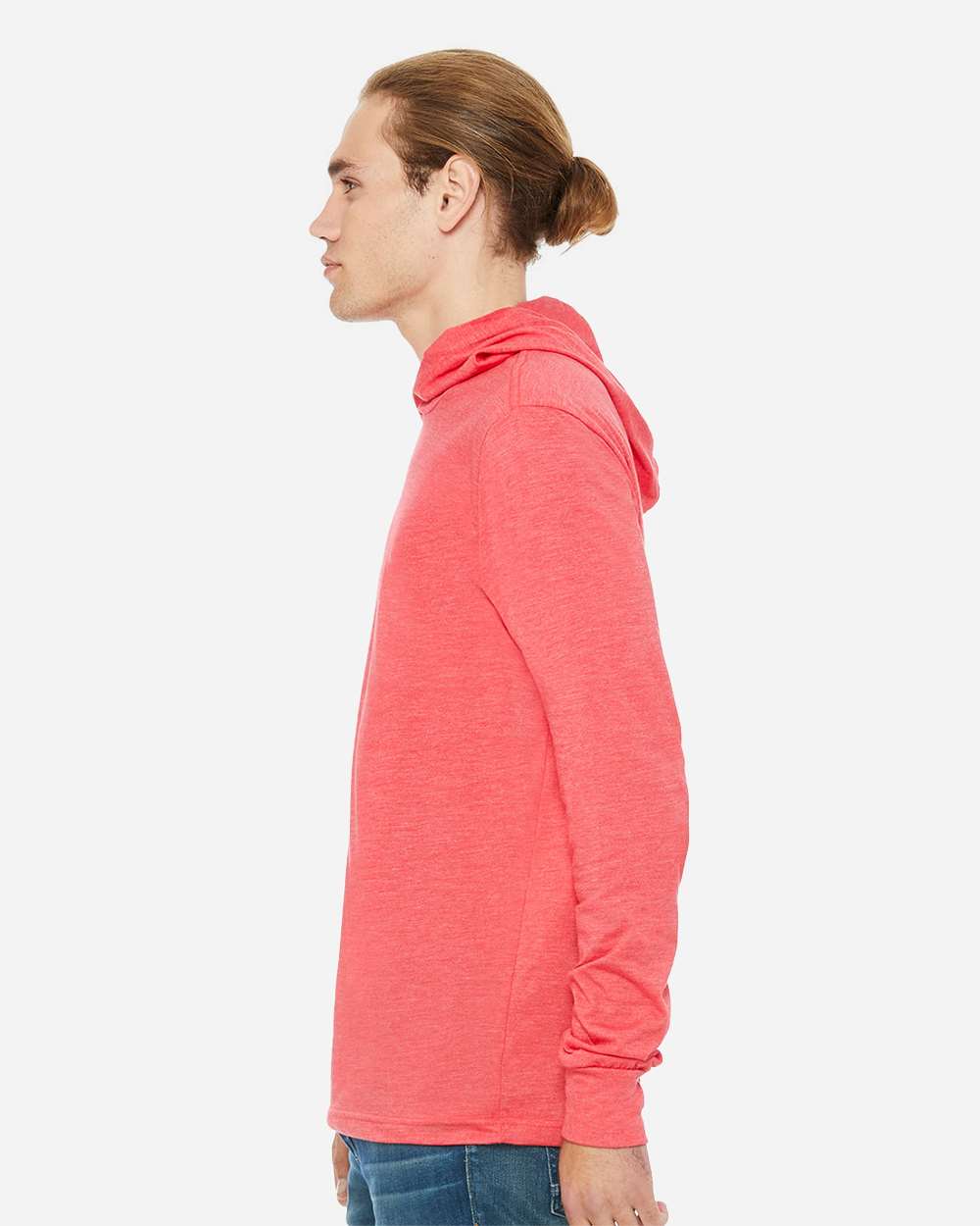 Unisex Jersey Hooded Long Sleeve Tee