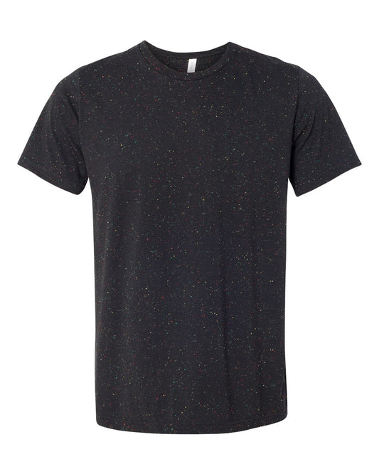 Bella Canvas Unisex Poly-Cotton Short-Sleeve T-Shirt (3650)- Black Speckled,S