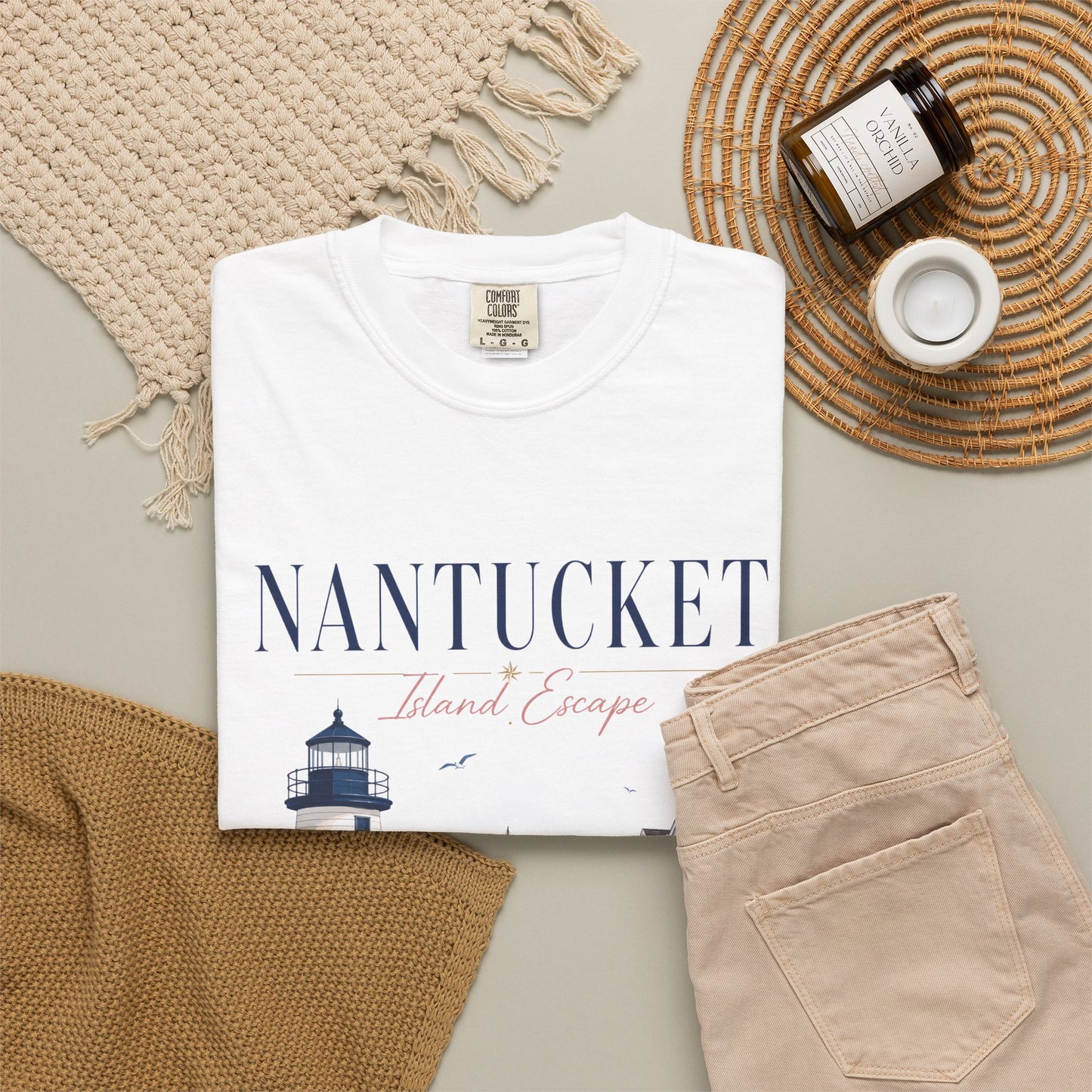 Nantucket Island Escape – Brant Point | Premium Summer Tee