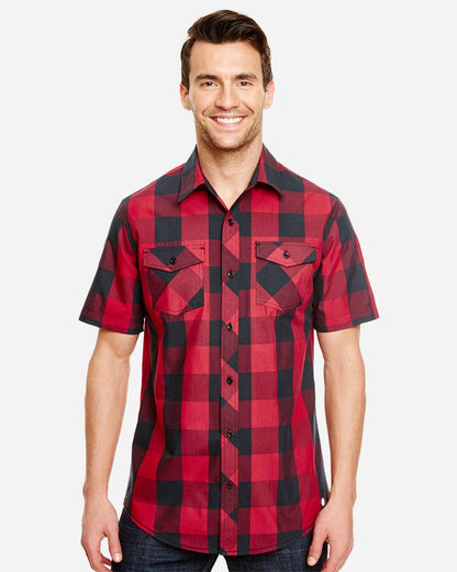 Men's Buffalo Plaid Short Sleeve Shirt