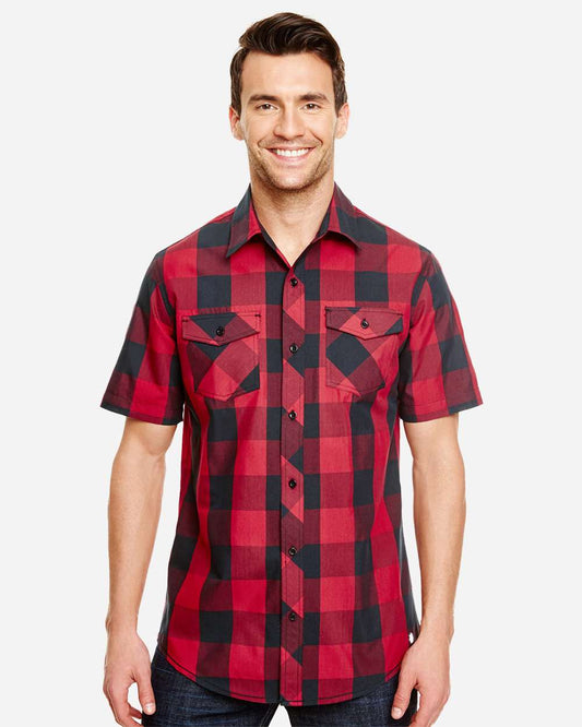 Men's Buffalo Plaid Short Sleeve Shirt