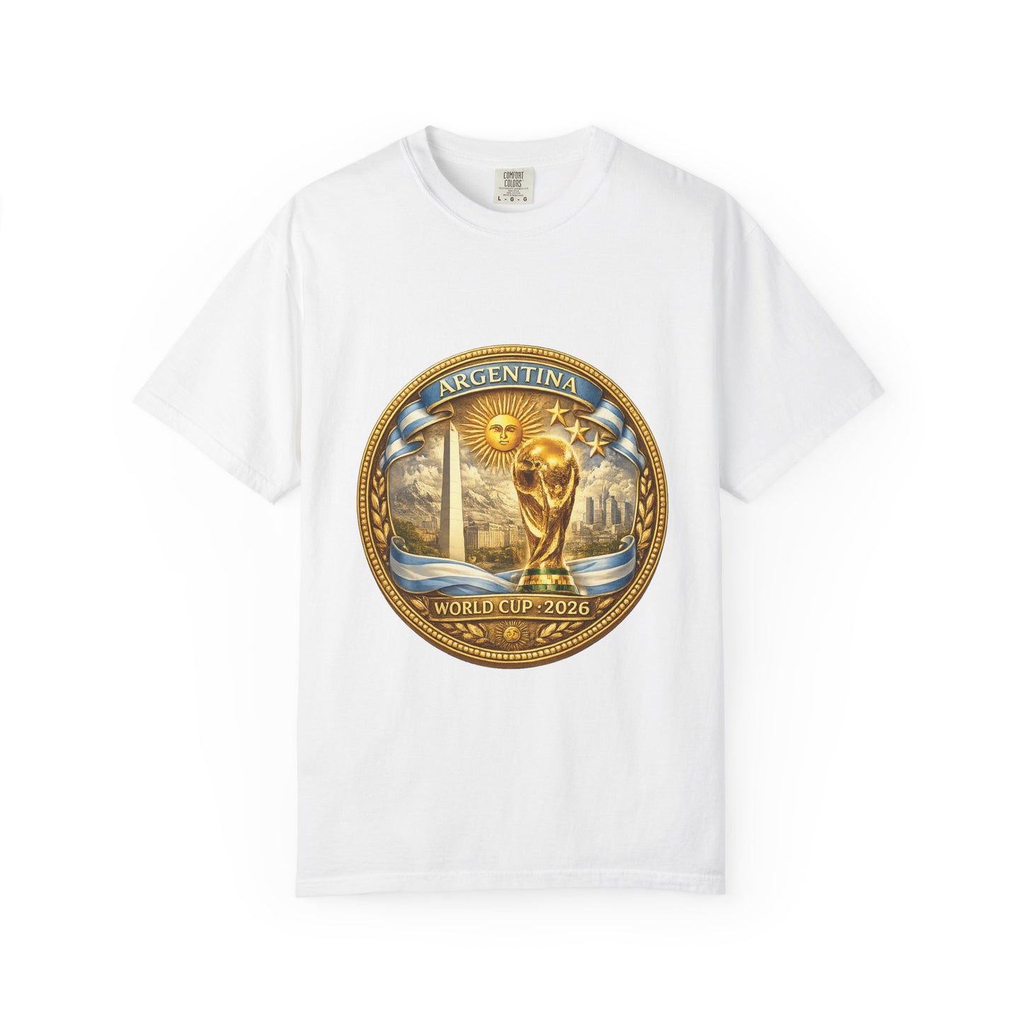Argentina Football World Cup 2026 Sovereign Horizon Medallion – Imperial Glory | Premium Summer Tee