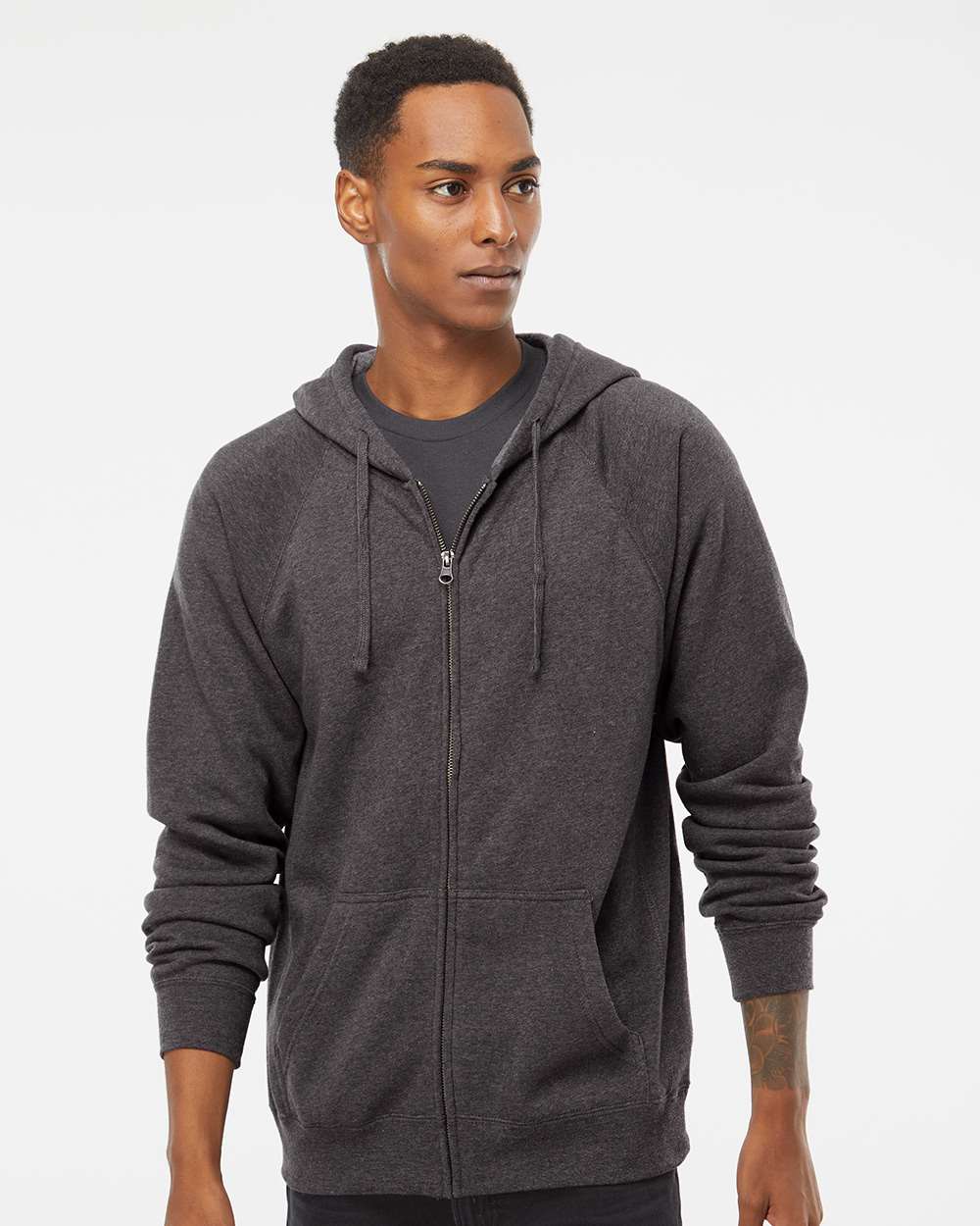 Unisex Special Blend Raglan Full-Zip Hooded Sweatshirt