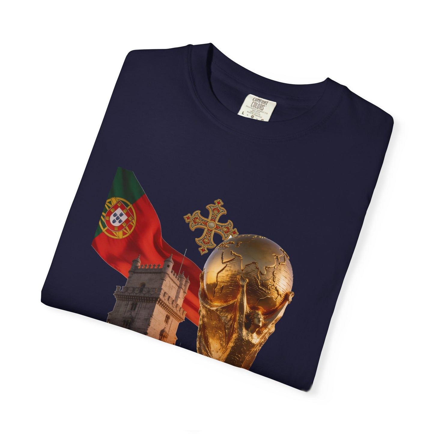 Portugal Football 'Torre de Belém' Majestic Trophy | Premium Graphic Tee