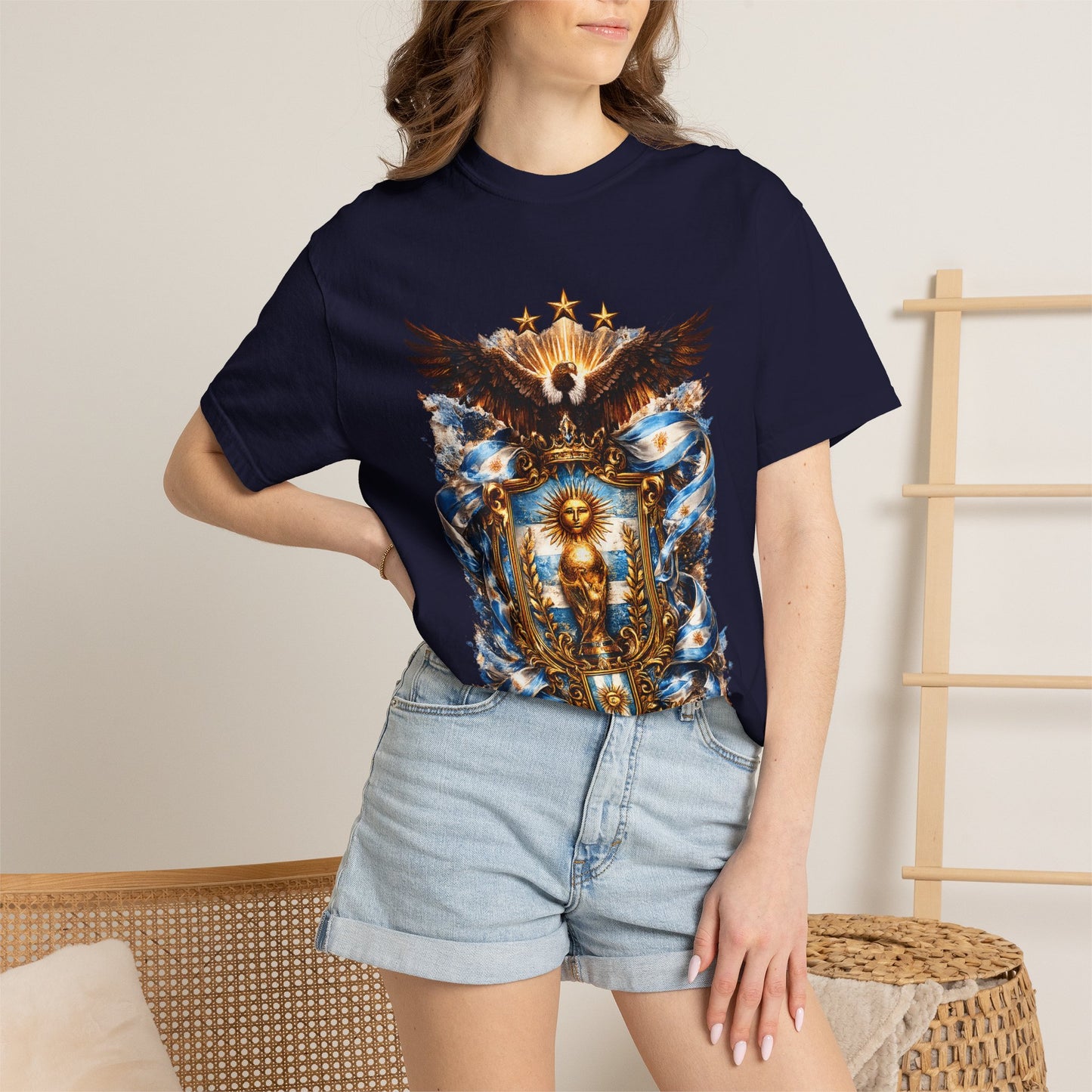 Argentina Football World Cup 'Águila de la Patria' Sovereign Shield | Premium Summer Tee