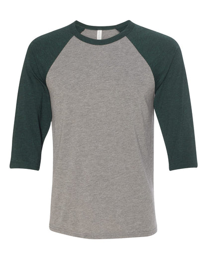 BELLA + CANVAS 3200 Three-Quarter Sleeve Baseball Tee