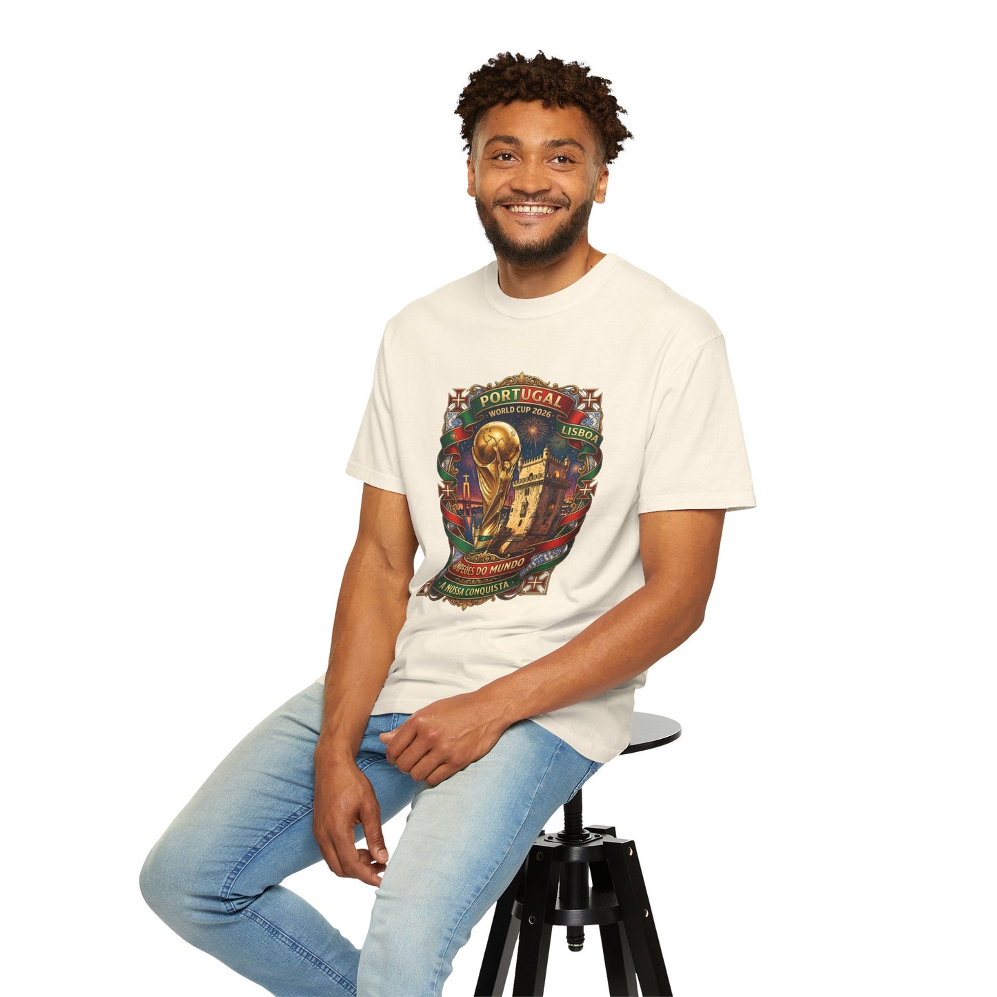 Portugal Football World Cup 2026 'A Nossa Conquista' Celebration Shield | Premium Graphic Tee