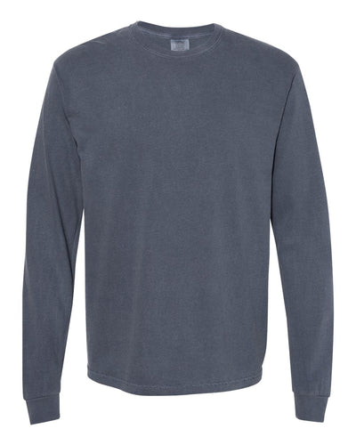 Comfort Colors mens Long Sleeve Tee, Style 6014, Light Denim, Large