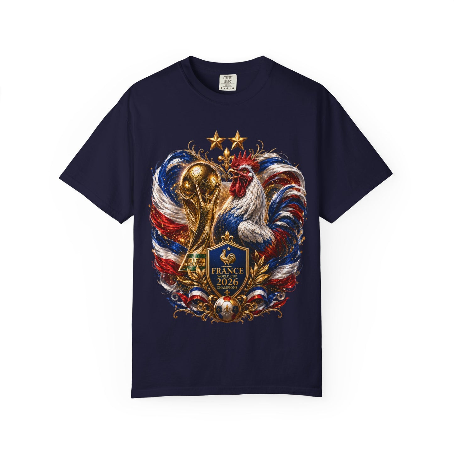 France World Cup 2026 Imperial Rooster Crest – Golden Glory | Premium Graphic Tee