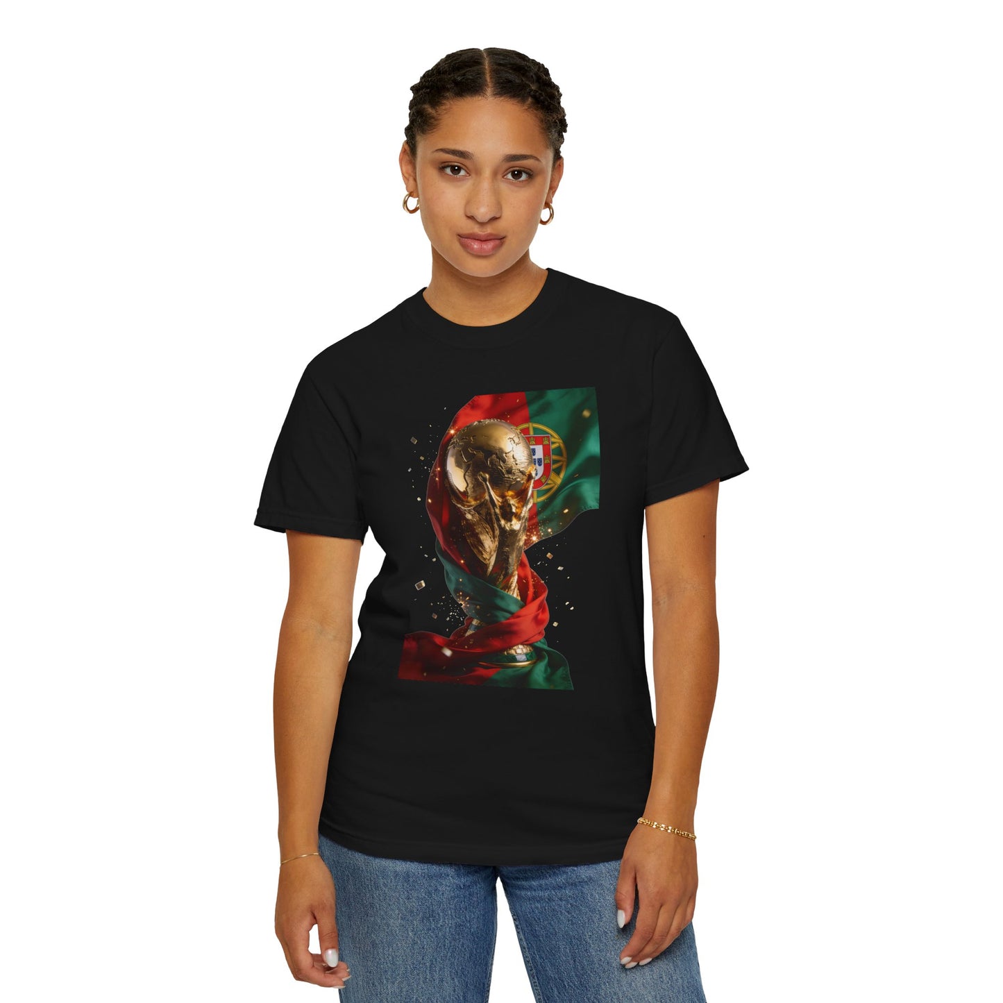 Portugal Football 'Taça de Glória' Wrapped Trophy Emblem | Premium Graphic Tee