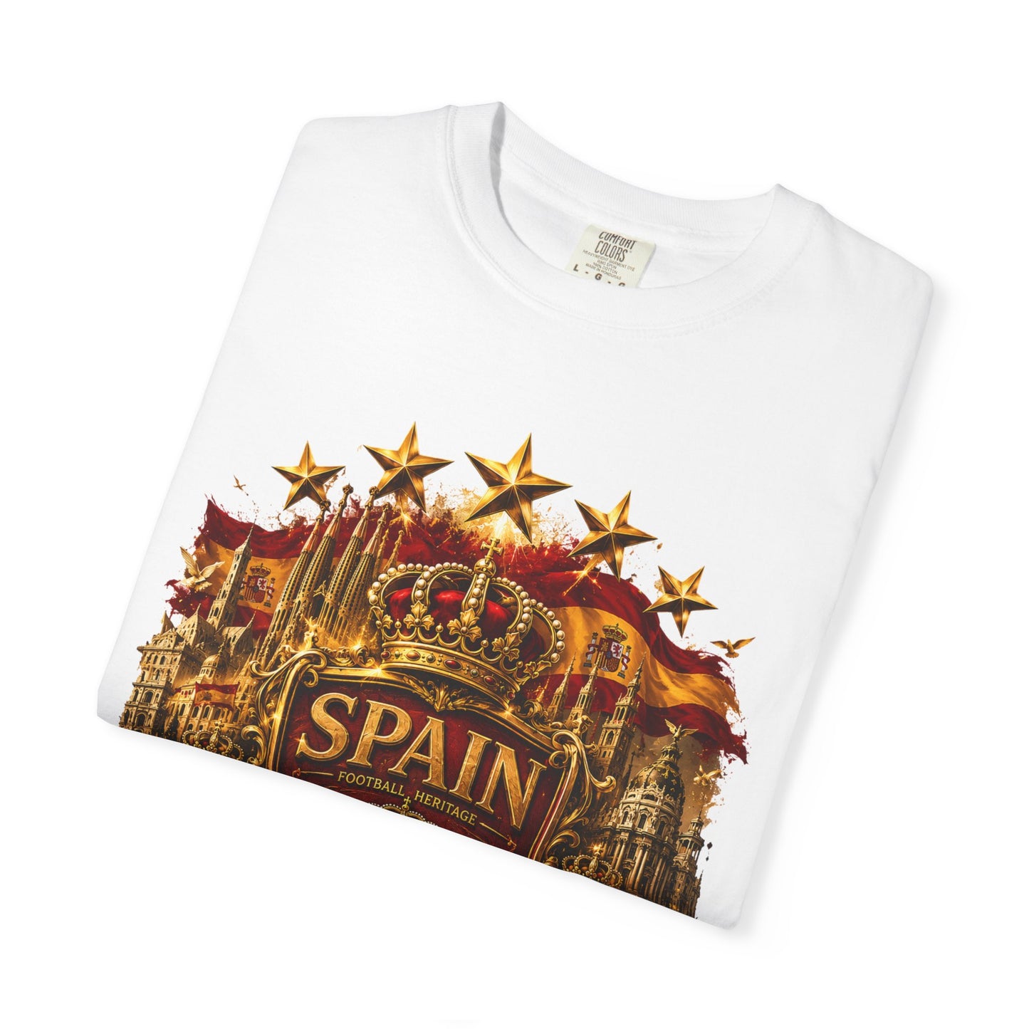 Spain Football 'Heritage Imperial' Epic Championship Shield | Premium Graphic Tee