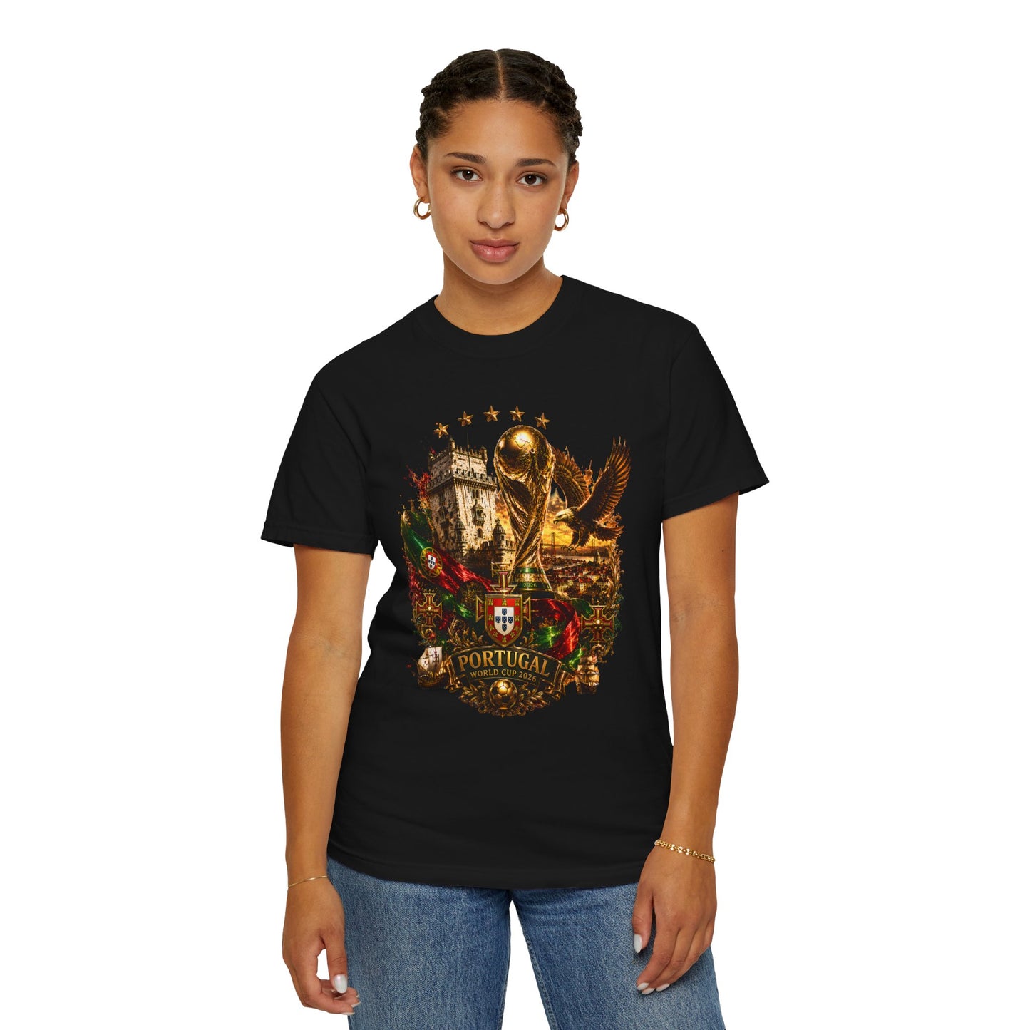 Portugal Football World Cup 2026 'Império de Glória' Epic Collage | Premium Graphic Tee