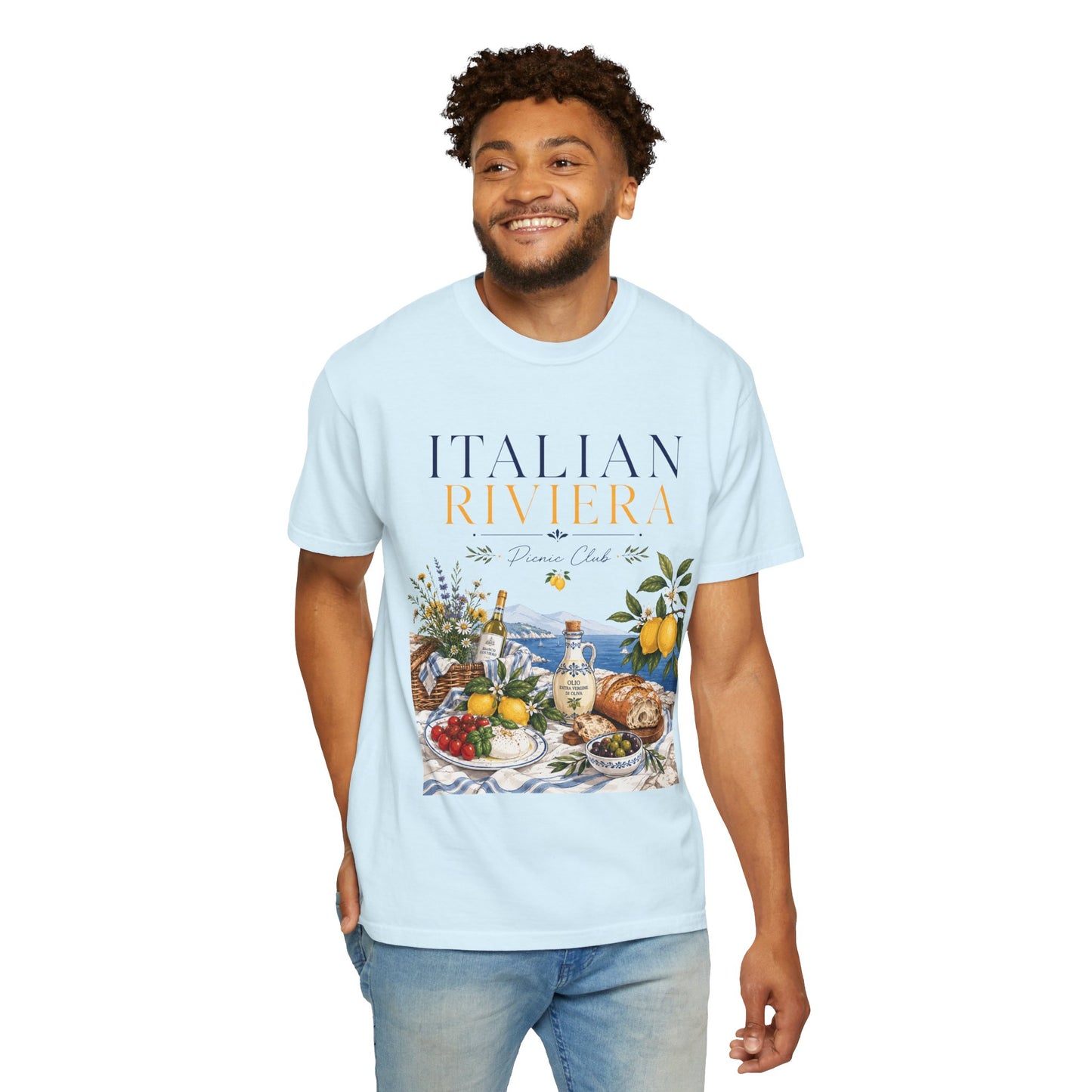 Italian Riviera Picnic Club – Al Fresco Luxury | Premium Summer Tee
