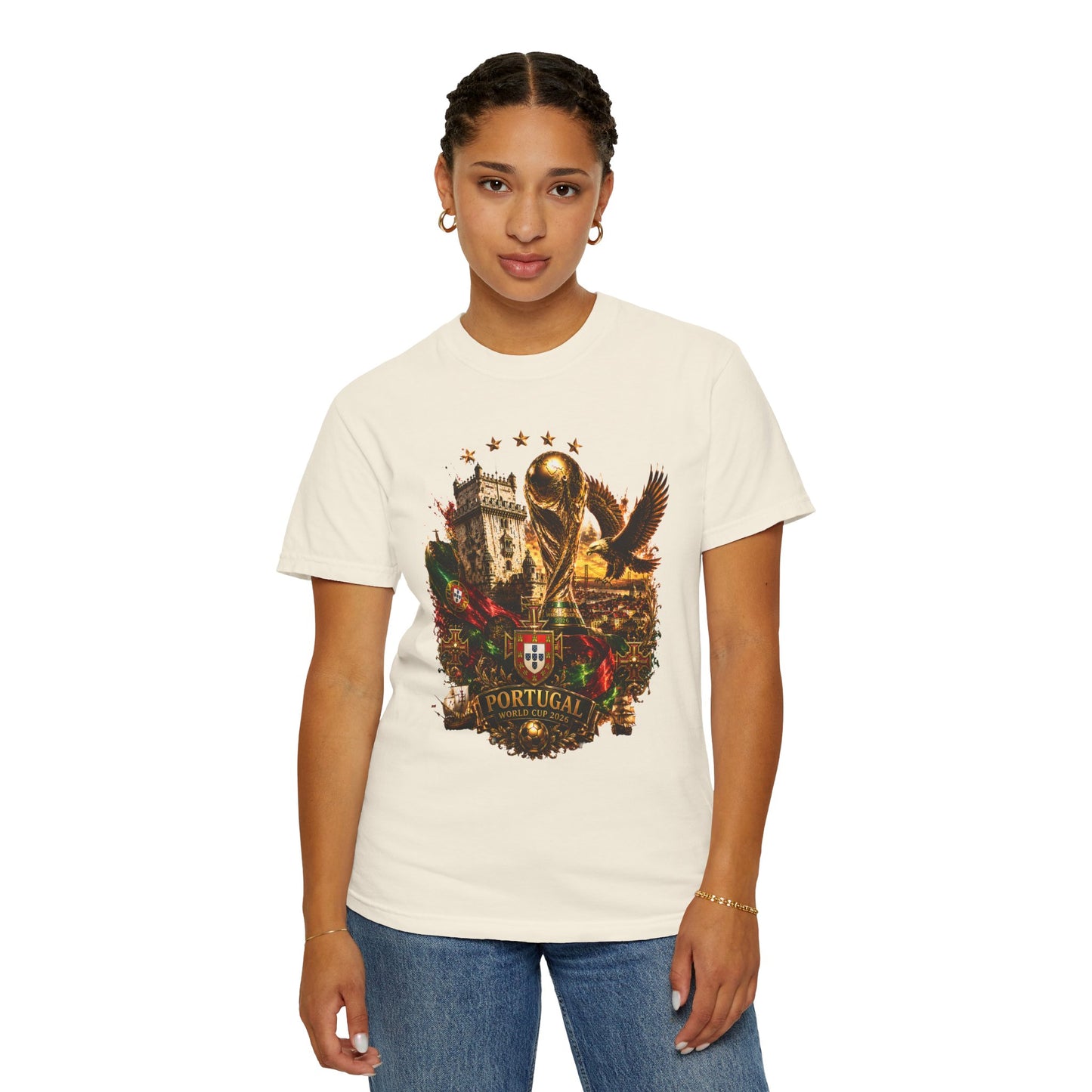Portugal Football World Cup 2026 'Império de Glória' Epic Collage | Premium Graphic Tee