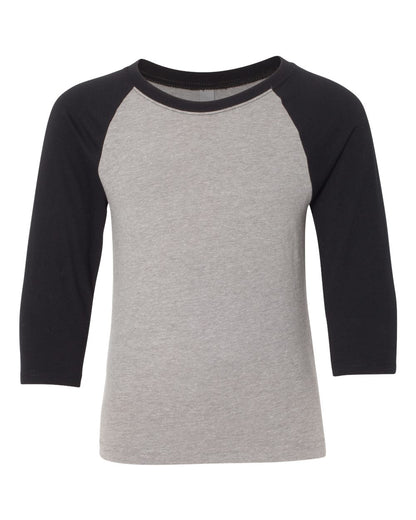 Next Level 3352 Youth CVC Three-Quarter Sleeve Raglan T-Shirt