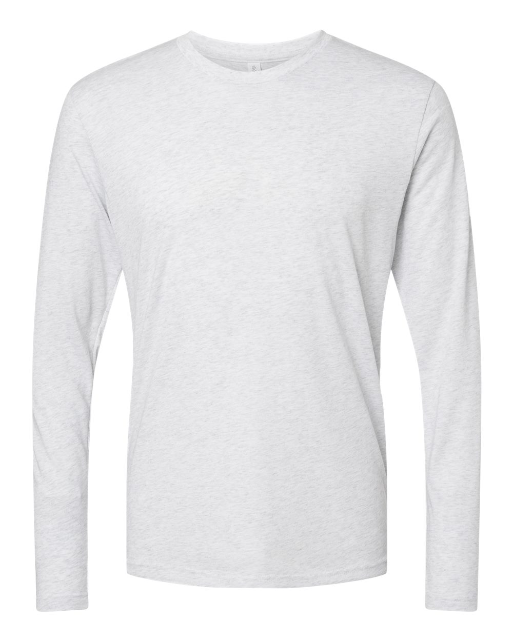 Next Level NL6071 Men's Tri-Blend Long-Sleeve Crew Heather White L
