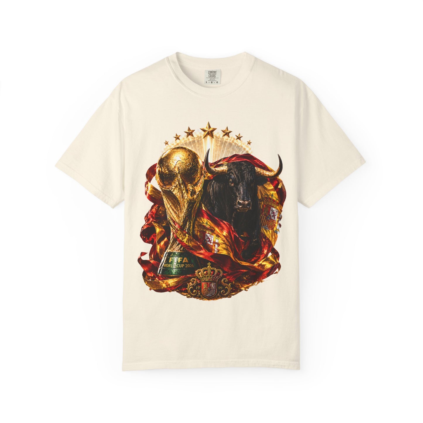 Spain Football World Cup 2026 'Furia del Toro' Champion Trophy | Premium Graphic Tee
