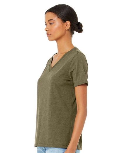 Women's Relaxed Heather CVC V-Neck Tee