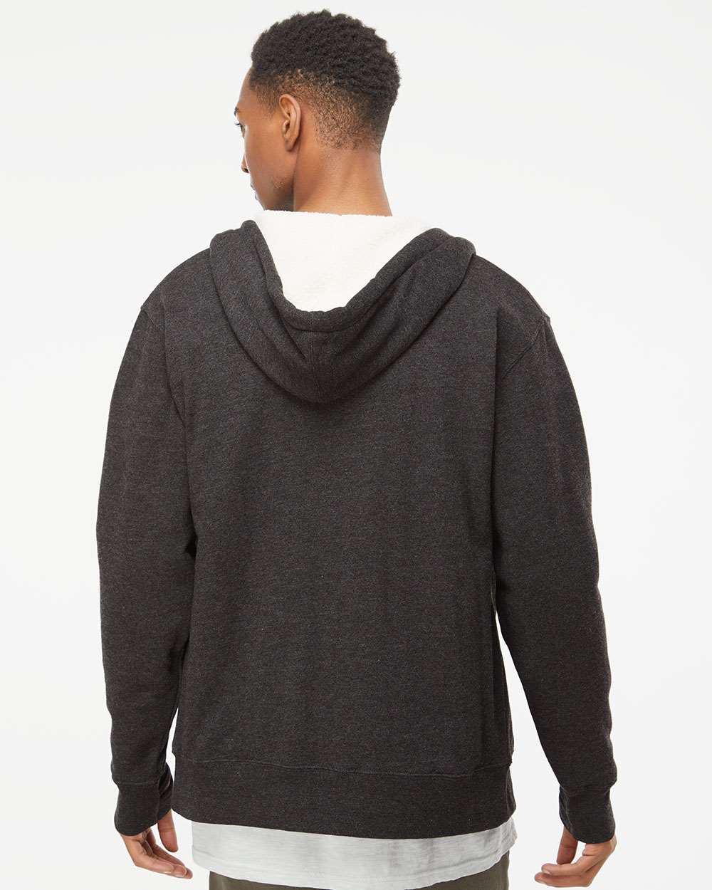 Unisex Sherpa-Lined Hooded Sweatshirt