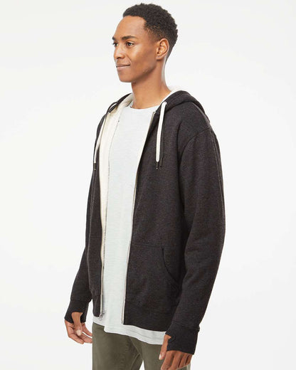 Unisex Sherpa-Lined Hooded Sweatshirt