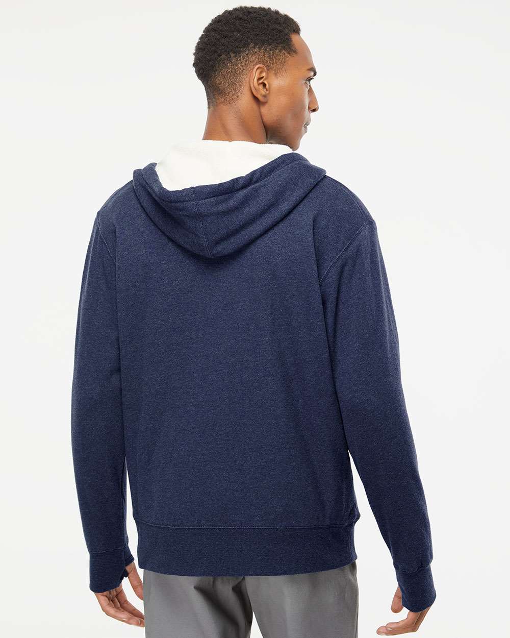 Unisex Sherpa-Lined Hooded Sweatshirt