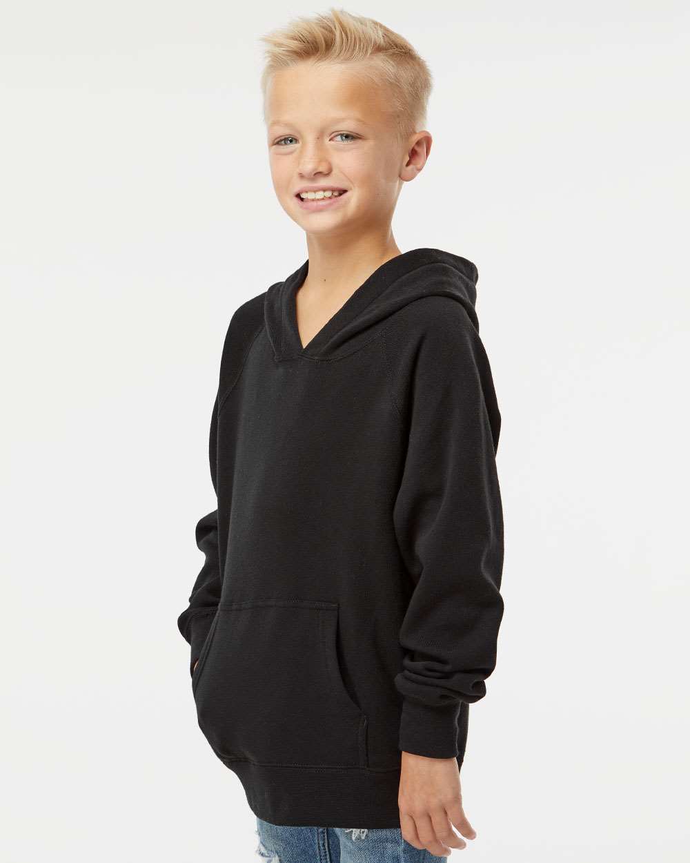 Youth Lightweight Special Blend Raglan Hooded Sweatshirt