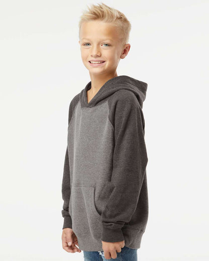 Youth Lightweight Special Blend Raglan Hooded Sweatshirt