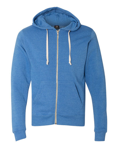 J. America 8872 Triblend Full-Zip Hooded Sweatshirt