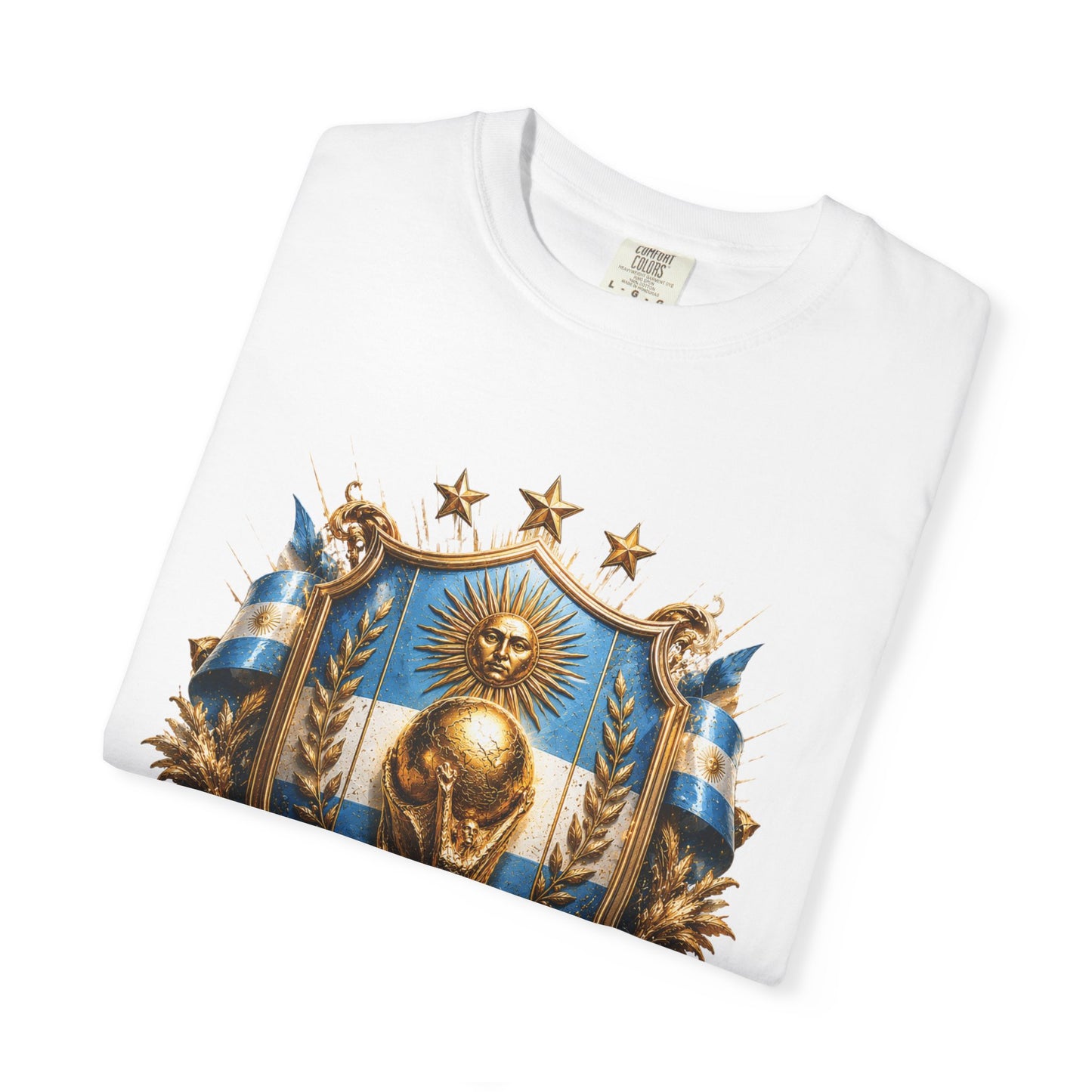 Argentina Football World Cup 2026 Sovereign Trophy Shield | Premium Graphic Tee