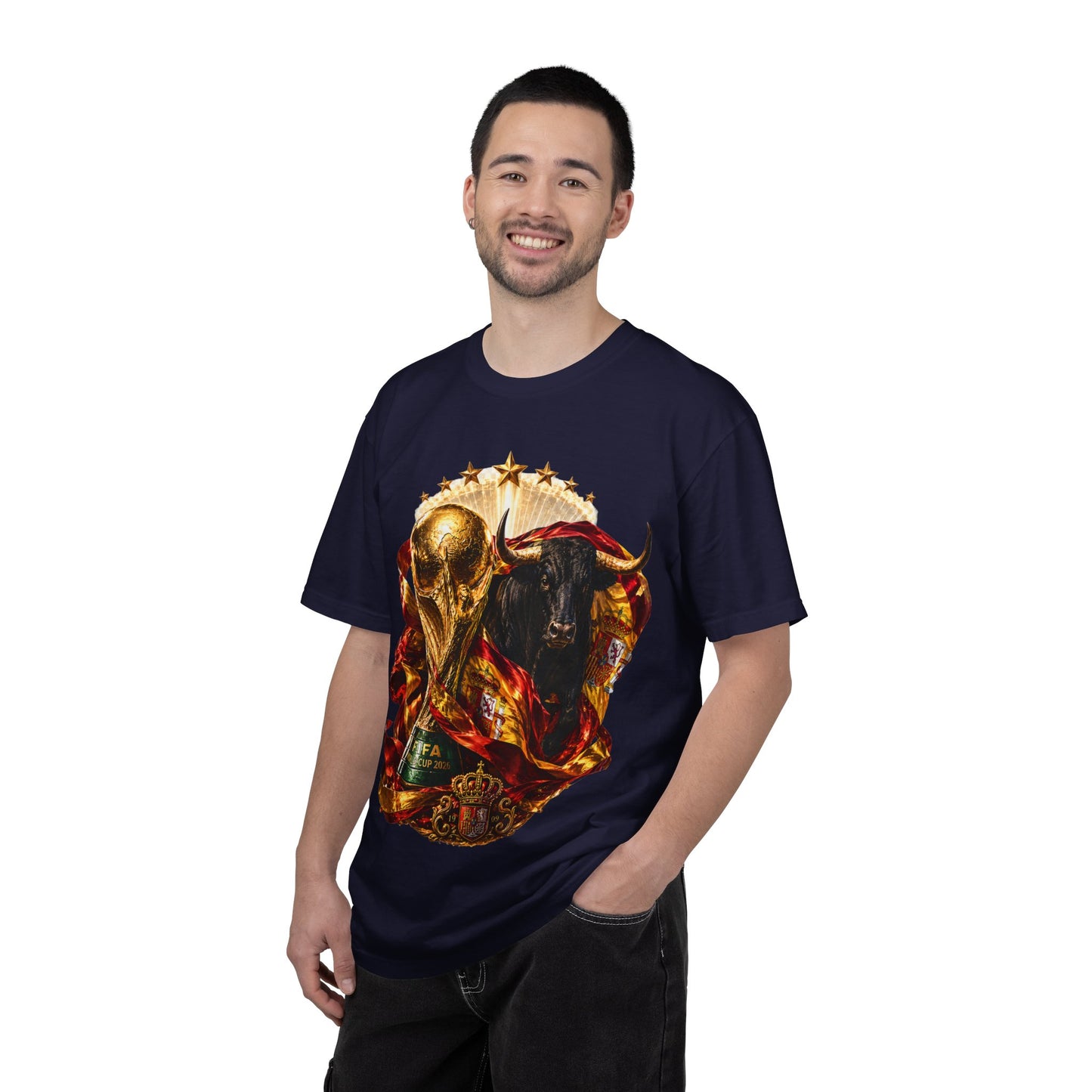 Spain Football World Cup 2026 'Furia del Toro' Champion Trophy | Premium Graphic Tee