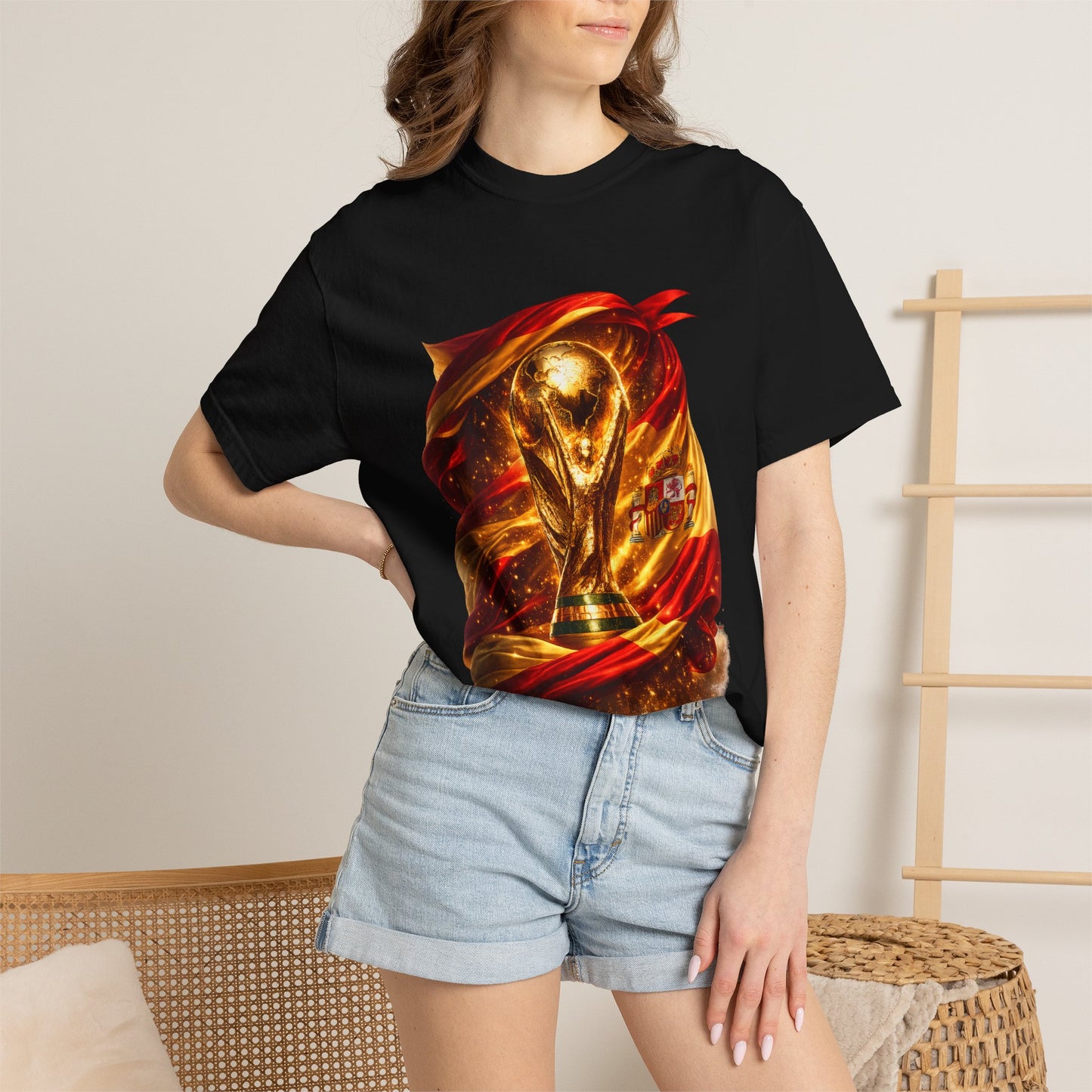 Spain Football World Cup 2026 'Resplandor Eterno' Shrouded Trophy | Premium Graphic Tee