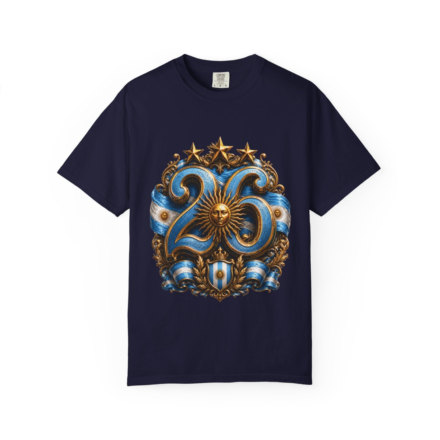 Argentina Football World Cup 2026 Celestial Monogram – Imperial Glory | Premium Summer Tee