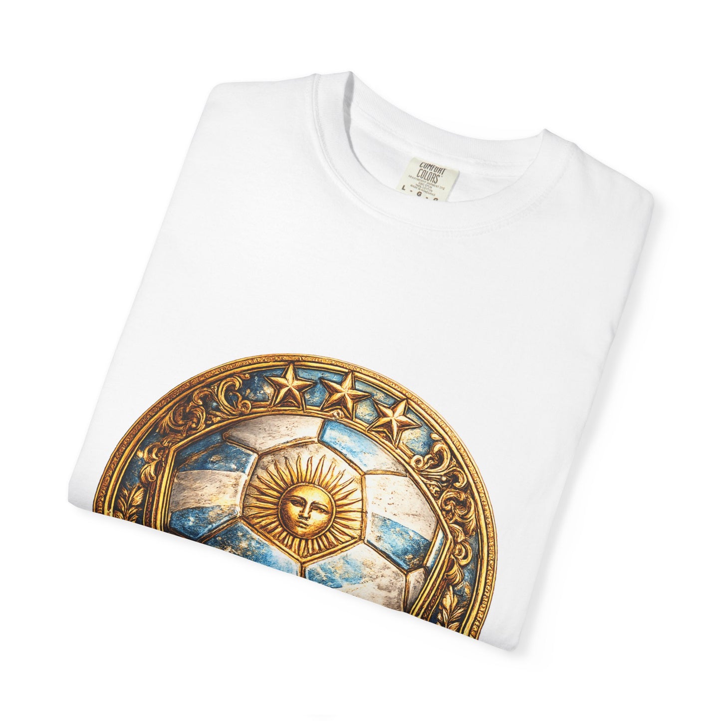 Argentina Football World Cup 2026 Sovereign Shield Medallion | Premium Summer Tee