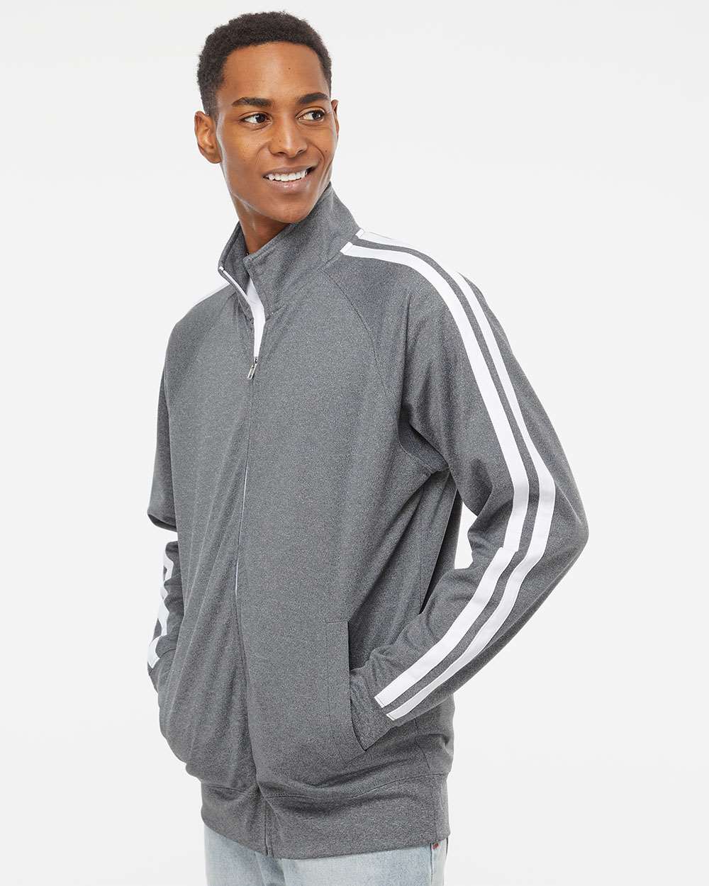 Men's Lightweight Poly-Tech Full-Zip Track Jacket