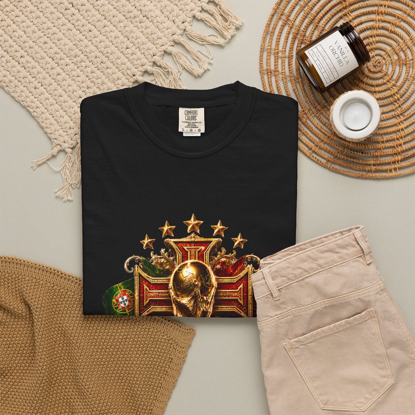 Portugal Football World Cup 2026 Sovereign Shield Crest – Imperial Glory | Premium Summer Tee