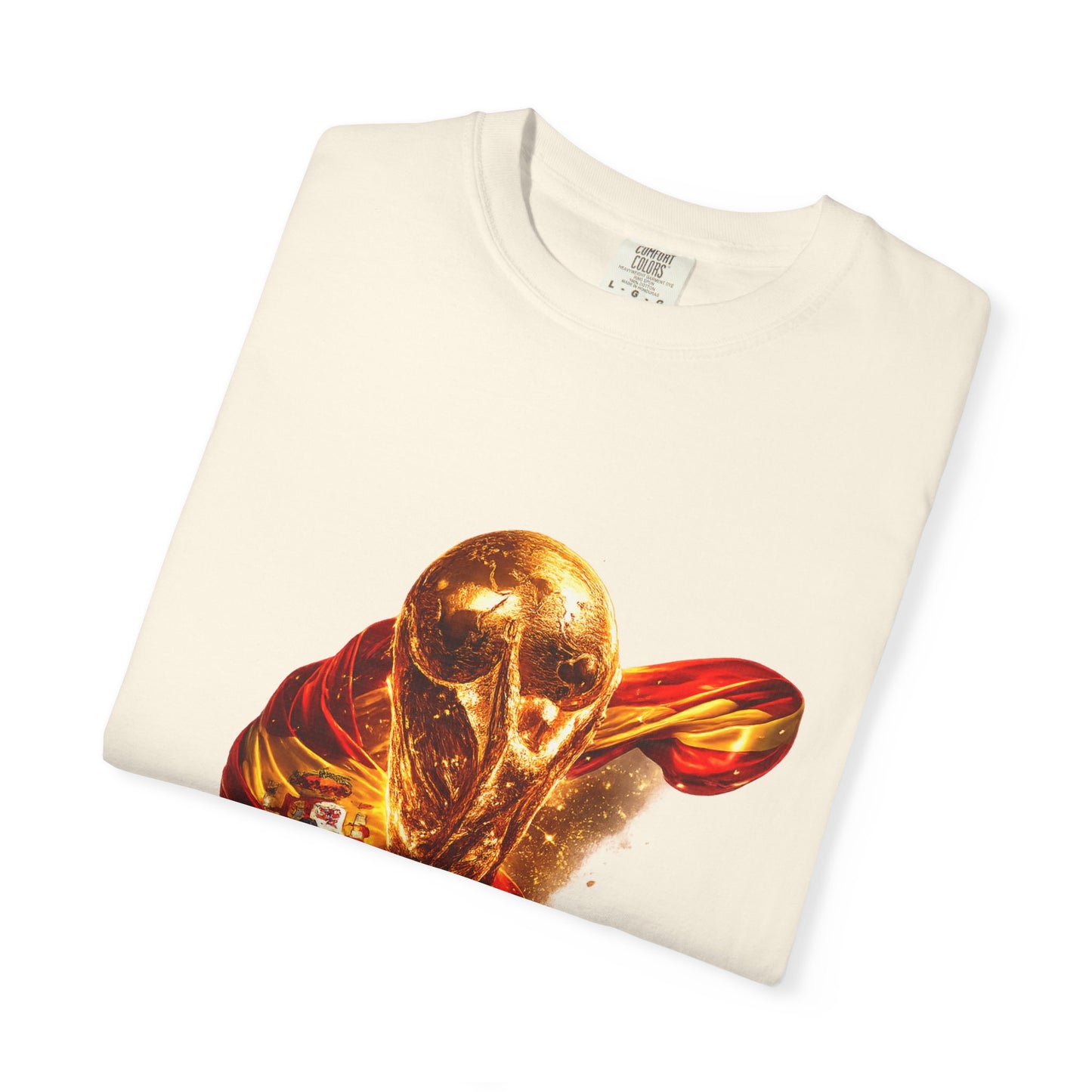 Spain Football 'Furia Roja' Wrapped Trophy Emblem | Premium Graphic Tee