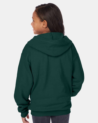 Youth EcoSmartÂ® Full-Zip Hooded Sweatshirt