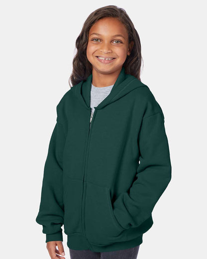 Youth EcoSmartÂ® Full-Zip Hooded Sweatshirt