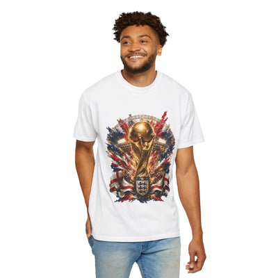 England Football World Cup Explosion – Wembley Glory | Premium Graphic Tee