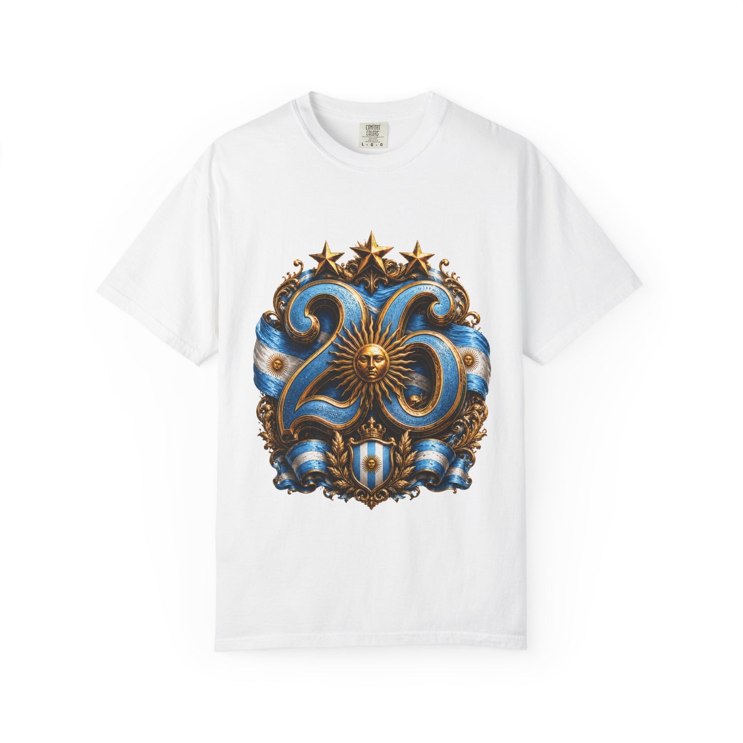Argentina Football World Cup 2026 Celestial Monogram – Imperial Glory | Premium Summer Tee