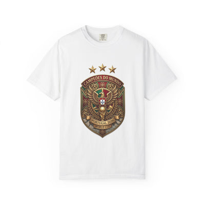 Portugal Football World Cup 2026 'Campeões do Mundo' Sovereign Shield | Premium Graphic Tee