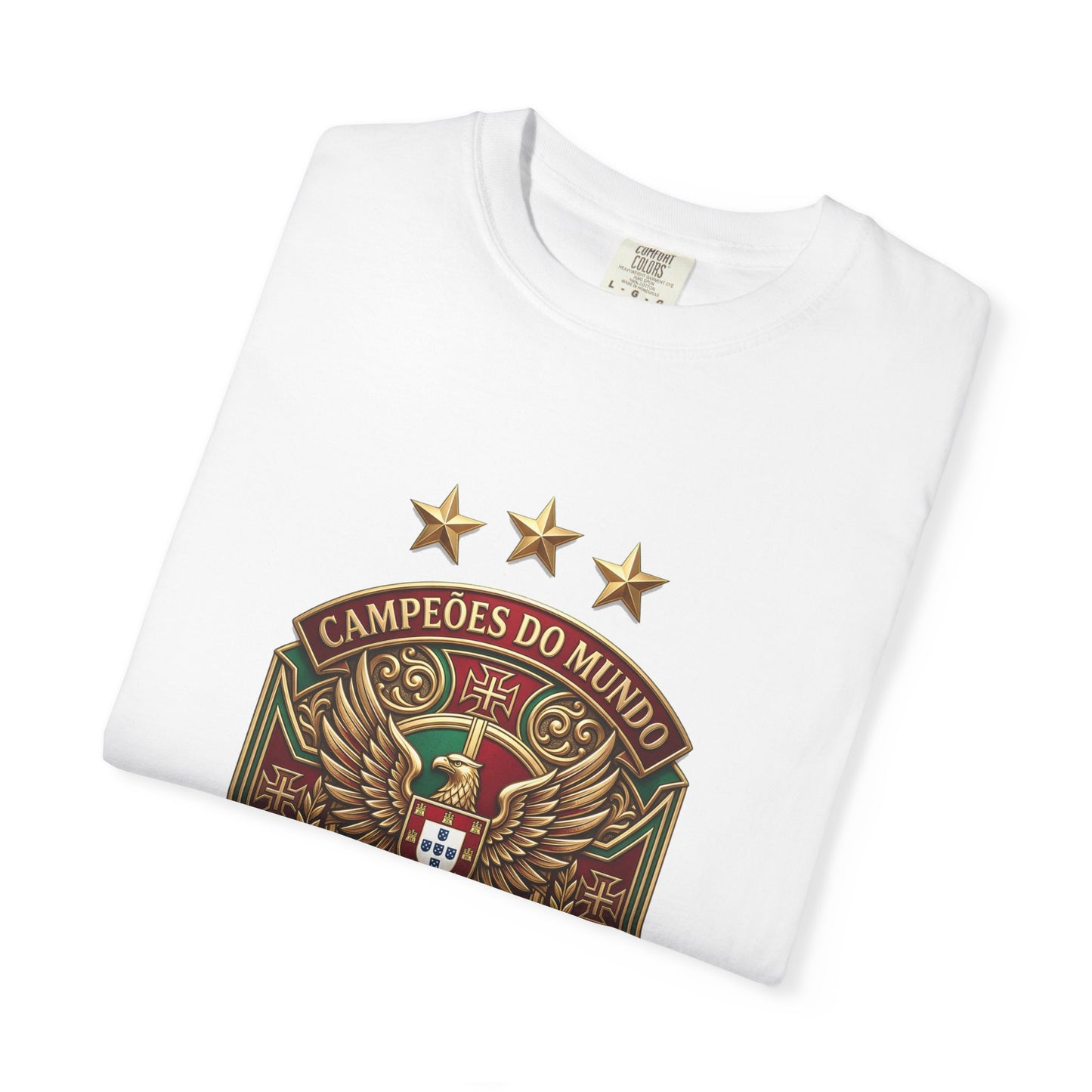 Portugal Football World Cup 2026 'Campeões do Mundo' Sovereign Shield | Premium Graphic Tee